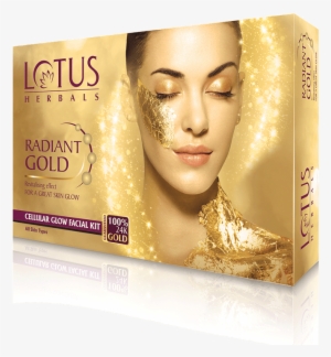 Lotus Herbals Radiant Gold Cellular Glow 1 Facial Kit - Lotus Radiant Gold Facial Kit #1036682