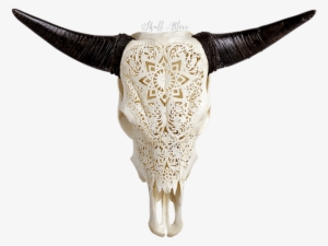 Carved Cow Skull // Xl Horns - Xl Horns #1036705