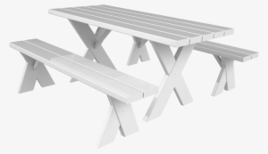 Picnic Table With Detached Benches* - Coleman Tablecloth Vinyl #1036794