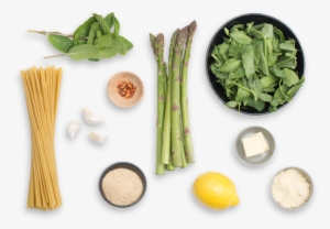Spring Bucatini Pasta With Pea Tips, Asparagus & Mint - Cruciferous Vegetables #1037085