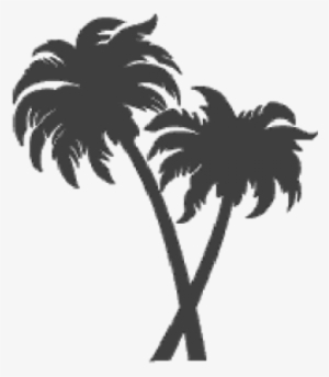 Fired Up Tiles Trees - Two Palm Trees Clipart #1037240