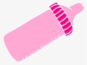 Baby Bottle Pink Clip Art At Clker - Pink Baby Bottle Clip Art #1037468