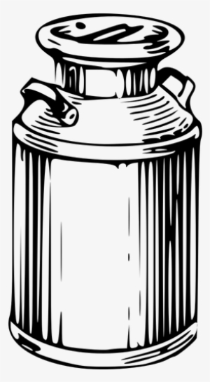 Milk Churn And Milk Carton Png Stock - Milk Can Vector Png #1037625