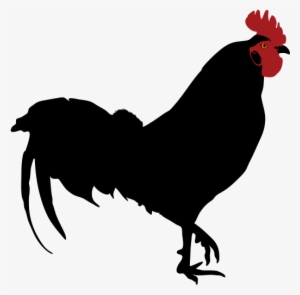 Rooster Silhouette - Rooster Silhouette Png #1038315