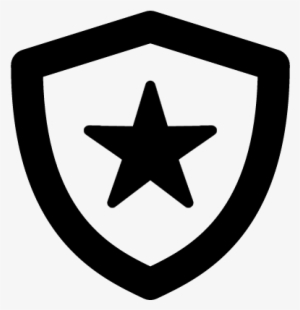 Shield With Star Vector - Shield With Star Icon #1038659