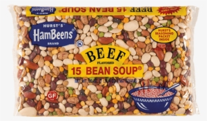 Large Beef 15 Bs Square Image - Hursts Hambeens 15 Bean Soup, Beef Flavored - 20 Oz #1038689