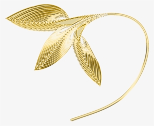 Gold Decorative Leaves Png Clipart - Portable Network Graphics #1039285 Gold Decorative Leaves Png Clipart - Portable Network Graphics #1039285