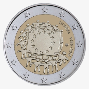 Commemorative 2 Euro Coin In Lithuania Containing The - Lietuvos Progines 2 Euru Monetos #1039363