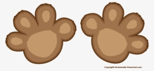 Click To Save Image - Cartoon Bear Paw Prints #1040478