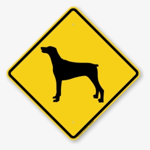 Doberman Symbol Guard Dog Sign - Beware Of Dog Symbol #1040616