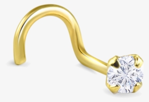 Diamond Nose Pin - 316l Surgical Steel, Gold Or Rose Gold Plated, Nose #1040919