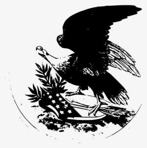 American Eagle Black White Line Art 999px 127 - Illustration #1041346