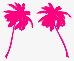 Palm Clip Art At Clker Com Vector - Pink Palm Trees Png #1042042