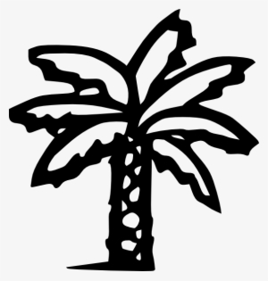 Free Vector Palm Tree Clip Art - Palm Tree Clip Art Black #1042595