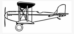 Small - Wright Brothers Plane Outline #1042637