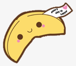 Cute Fortune Fortunecookie Kawaii Food Quotes Quote - Png Kawaii #1042739