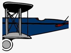 Biplane Cliparts - Blue Airplane Clip Art #1042848