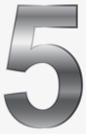 Graphic Freeuse Stock Silver Number Five Png Transparent - Number 5 Silver #1043360