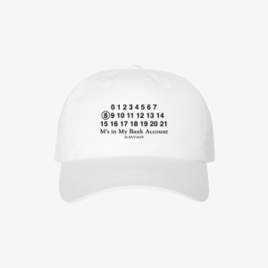 White Bank Account Dad Hat - Maison Martin Margiela #1043524