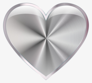 Silver Radiating Heart Svg Royalty Free Stock - Silver Heart Free Png #1043547
