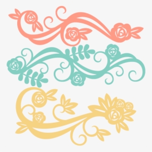 Flower Flourishes Svg Scrapbook Cut File Cute Clipart - Cute Free Svg Flowers Files #1044067