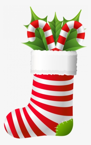 Library Christmas Stocking Clipart Images - Christmas Stocking Clipart Transparent Background #1044116