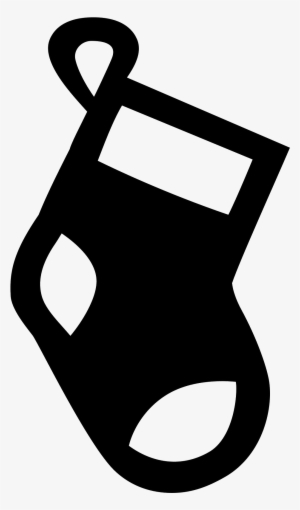 Christmas Stocking Icon - Christmas Stocking Silhouette Png #1044536