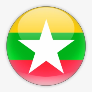 Fiv E South Korean Companies Have Recently Launched - Myanmar Flag Round Icon #1044944