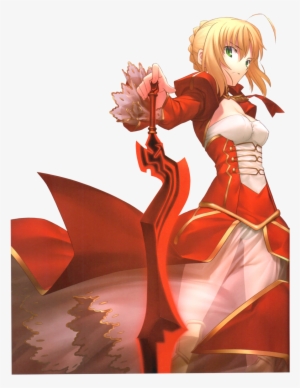 Red Saber - Nero Claudius Fate Render #1045332