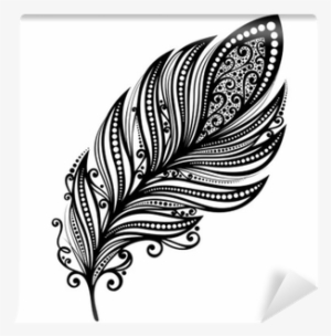 Peerless Decorative Feather , Patterned Design, Tattoo #1046199