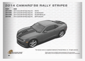 Camaro® Rally Stripe Kits - Prostripe 2014-58: Sharpline Camaro Rally Stripe Packages #1046226