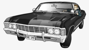 Jpg Impala Drawing For Free Download On - Supernatural Impala Png #1046491