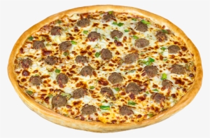 Pizza With Bacon Chicken And Meatballs #1046955