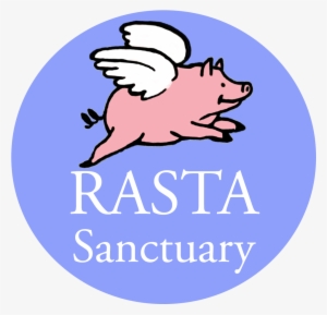 Rasta Logo Blue - Pig Power 2 Tile Coaster #1047186