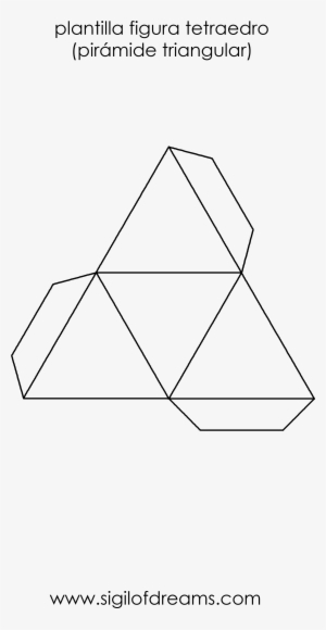 Plantilla Para Hacer Un Tetraedro - Plantillas De Cubo #1047207
