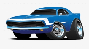Classic Sixties Musclecar - Muscle Car Cartoon #1047295