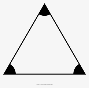 Equilateral Triangle Coloring Page - Imagem De Triangulo Equilatero #1047444
