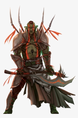 M Half Orc Cleric Of Lothe Med Armor Battle Axe - Half Orc War Cleric #1047554