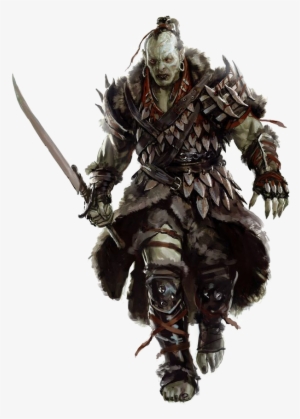 Samurai Transparent Orc Png - D&d Orc Warrior #1047739