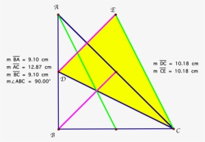 Looking At An Isosceles Triangle, We Know That The - Isosceles Right Triangle Median #1047826