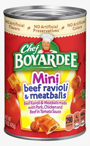 Mini Beef Ravioli & Meatballs - Chef Boyardee Ravioli And Meatballs #1047869