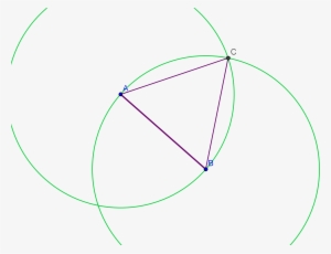 Constructed Equilateral Triangle - Circle #1047896