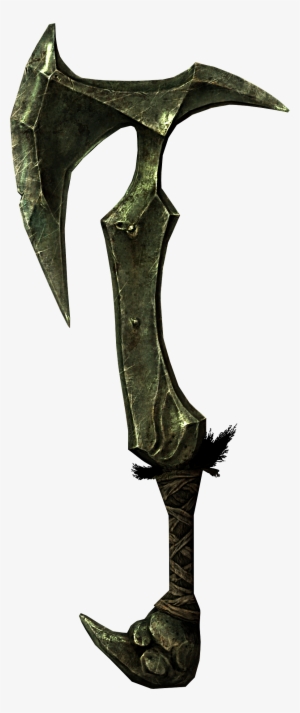 Drawn Orc Axe - Skyrim Orcish War Axe #1048845