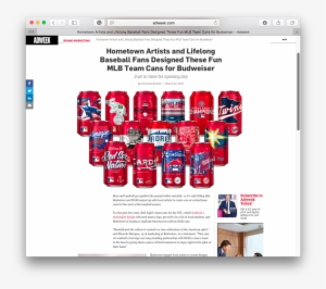 The Design Was Inspired On The Mets Uniform, The Lines - Budweiser Mlb #1048940 The Design Was Inspired On The Mets Uniform, The Lines - Budweiser Mlb #1048940