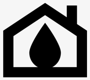 House And Oil Drop Inside Vector - Logo Casa Do Oleo #1049094