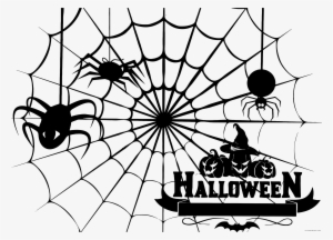 Clipartblack Com Animal Free Black White Images - Halloween Spider Web Clipart #1049451