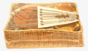 Bbq Grill Picnic Basket For 6 Persons - Wicker #1049930