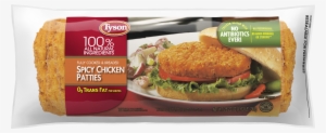 Tyson® Fully Cooked Spicy Chicken Patties, - Tyson Spicy Chicken Patties 26.22 Oz. Bag #1051027