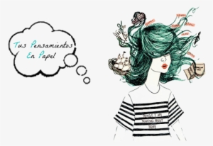 Tus Pensamientos En Papel - Cartoon #1051152