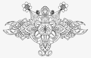 This Free Icons Png Design Of Floral Hand Drawn Line #1051217